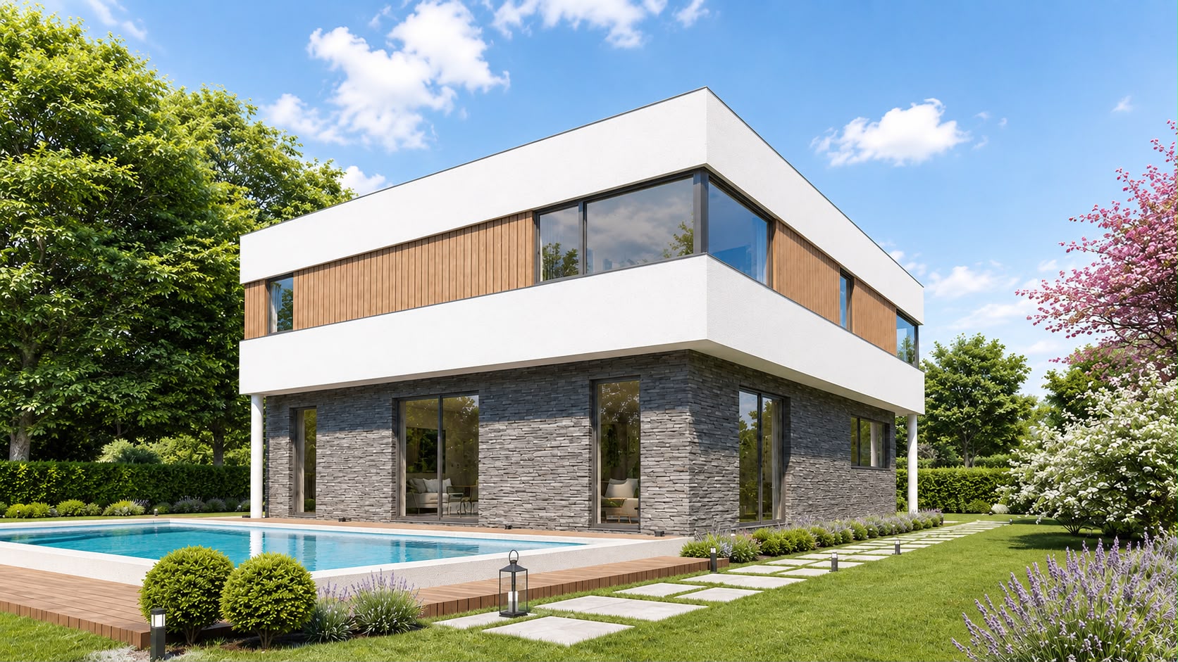 Moderne villa - villabouw